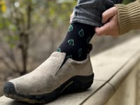 Subtle Leaf Socks (Adult Large - Men's Shoe Sizes 8-12) from the Sock Panda
