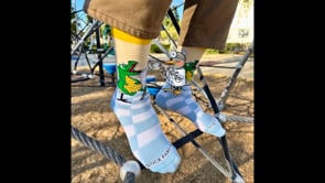 Crocodile Dentist Tween Socks from the Sock Panda Video