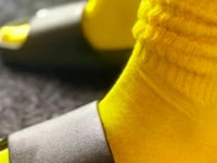 Yellow Slouch Socks from the Sock Panda