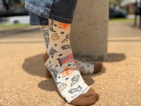 Man American Imagery Socks Video form the Sock Panda