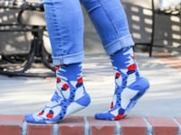 Abstract Ladybug Socks from the Sock Panda
