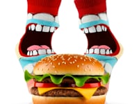Eat Hamburger Socks for Kids from the Sock Panda