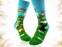 Christmas Tree Cats from the Sock Panda