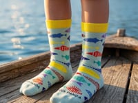 Fish Pattern Socks for Tweens from the Sock Panda