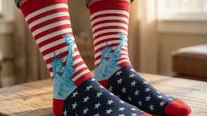 Statue of Liberty Finefit Socks Video