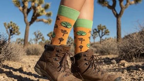 Joshua Tree Socks from the Sock Panda