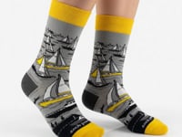 Sailboats in the Bay Socks from the Sock PAnda