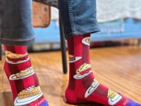Pie Socks from the Sock Panda