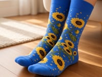 Sunflower Socks from the Sock Panda