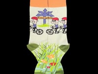 Many Ways Bike Socks from the Sock Panda