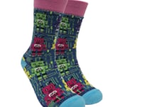 Robot Pattern Tween Socks from the Sock Panda