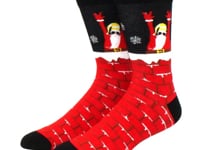 Santa Sliding down chimeny socks from the Sock Panda