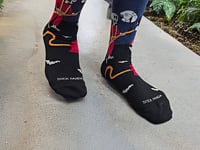 Fireman Skeleton socks from the Sock Panda