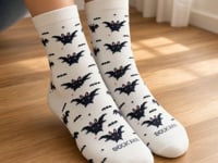 Bat Pattern Socks from the Sock Panda