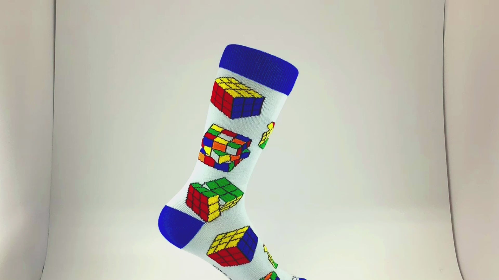Fun Puzzle Cube Socks from the Sock Panda (Adult Small)