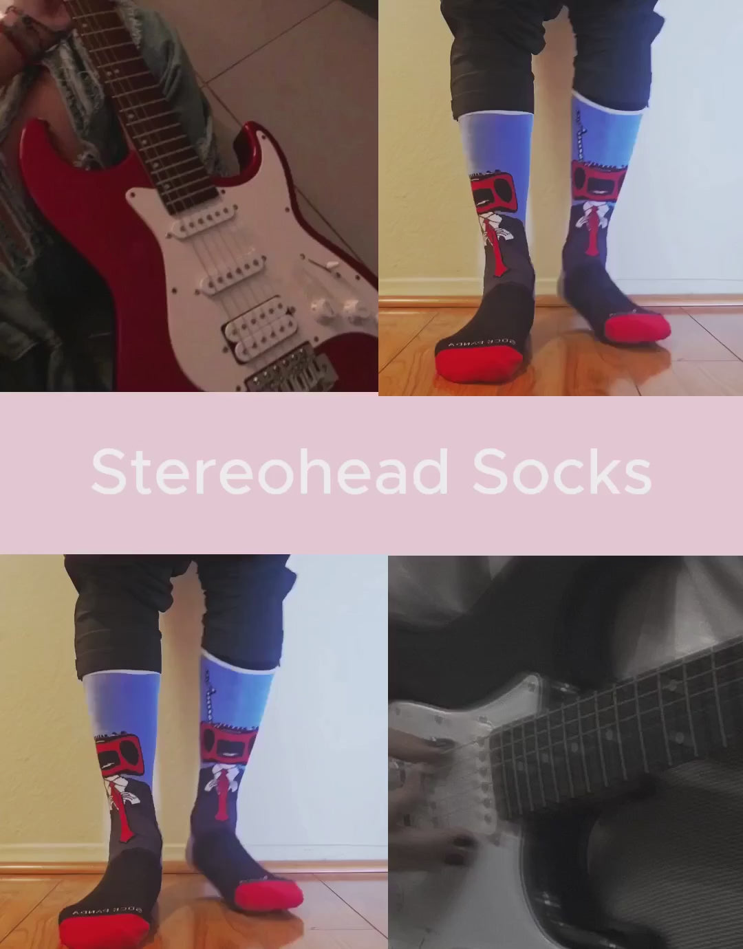 Stereo Head Socks from the Sock Panda (Adult Large)
