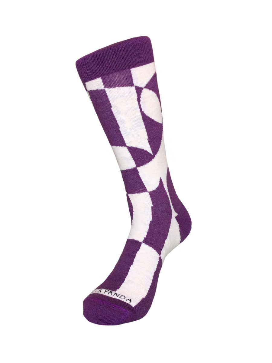 Purple Reflection Pattern Socks from the Sock Panda (Adult Large) 