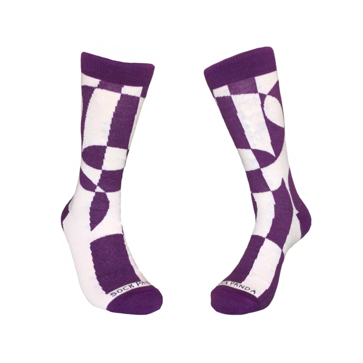 Purple Reflection Pattern Socks from the Sock Panda (Adult Large) 