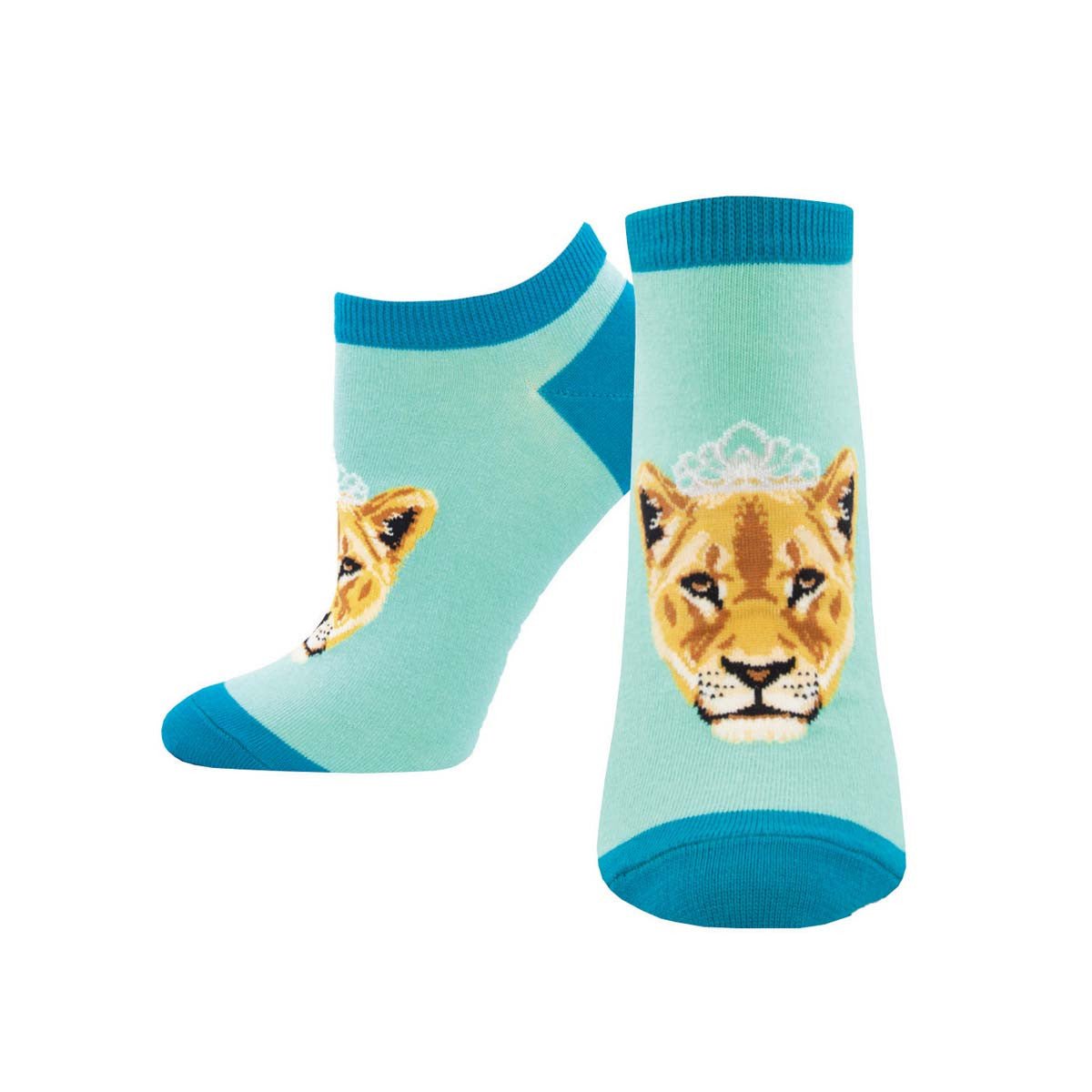 Queen of the Pride Lion Socks Ankle Socks (Adult Medium - Women's Shoe Sizes 5 - 10)
