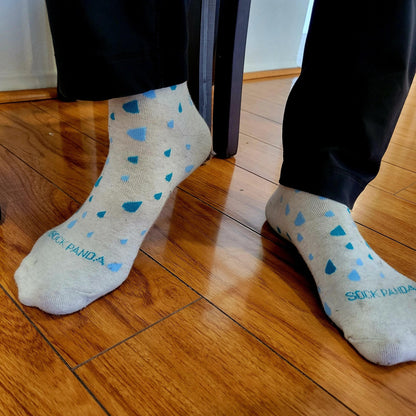 Raindrop Patterned Socks from the Sock Panda (Adult Large - Men's Shoe Sizes 8 - 12)