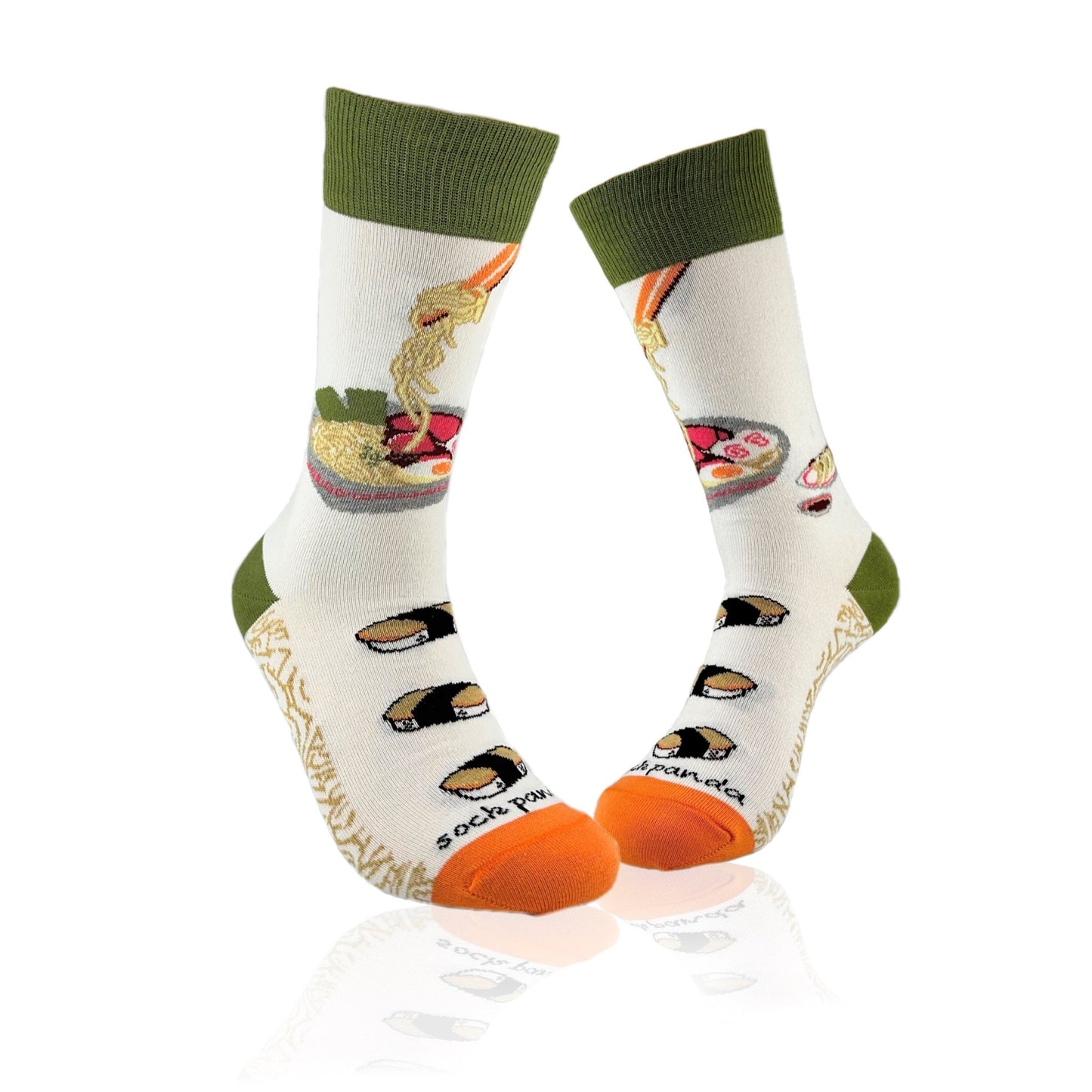 Ramen Socks from the Sock Panda (Adult Medium - Women's Shoe Sizes 5 - 10)
