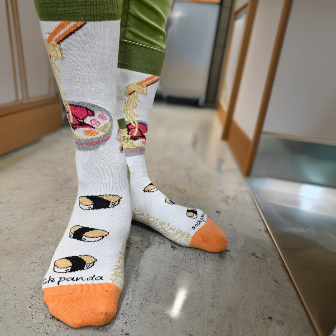 Ramen Socks from the Sock Panda (Adult Medium - Women's Shoe Sizes 5 - 10)