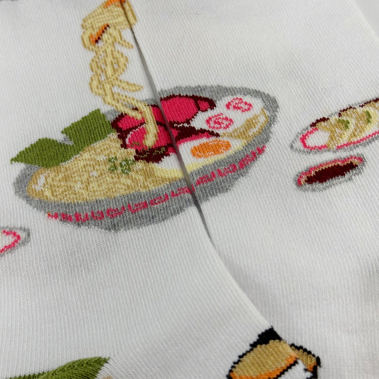 Ramen Socks from the Sock Panda (Adult Medium - Women's Shoe Sizes 5 - 10)