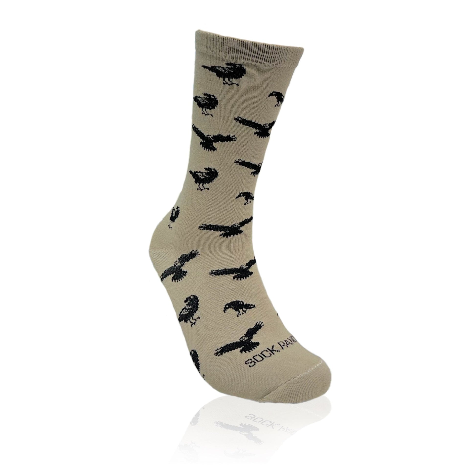 Raven Pattern Socks from the Sock Panda (Adult Medium - Women's Shoe Sizes 5 - 10)