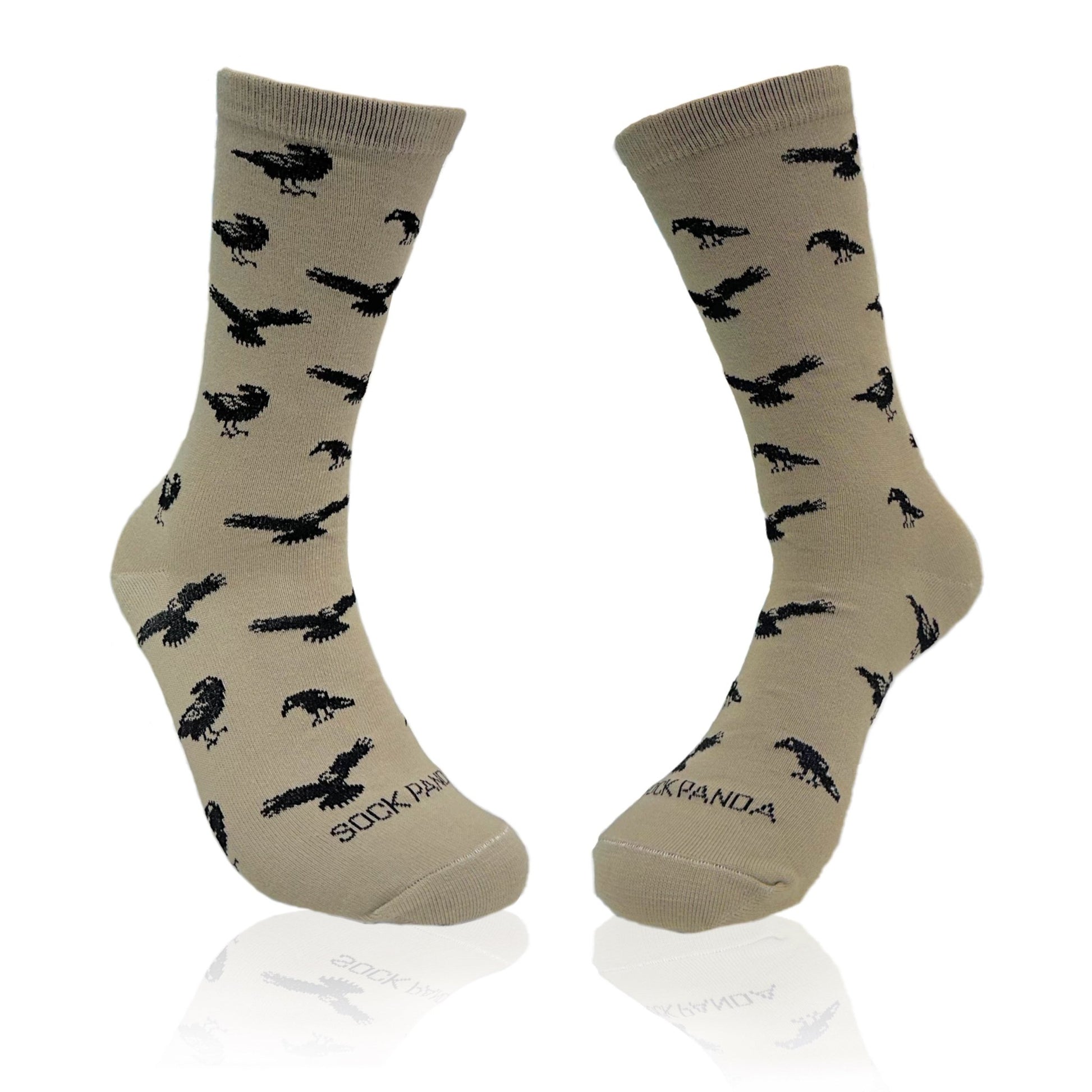 Raven Pattern Socks from the Sock Panda (Adult Medium - Women's Shoe Sizes 5 - 10)