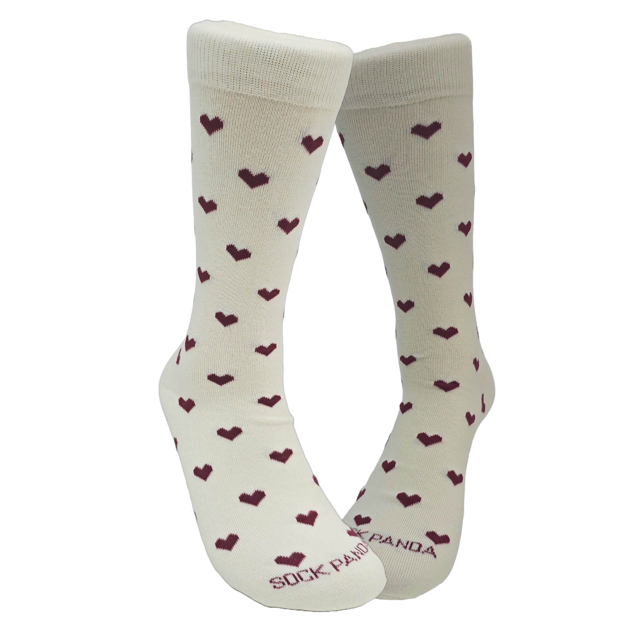 Heart Patterned Socks from the Sock Panda (Adult Large - Men's Shoe Sizes 8-12)