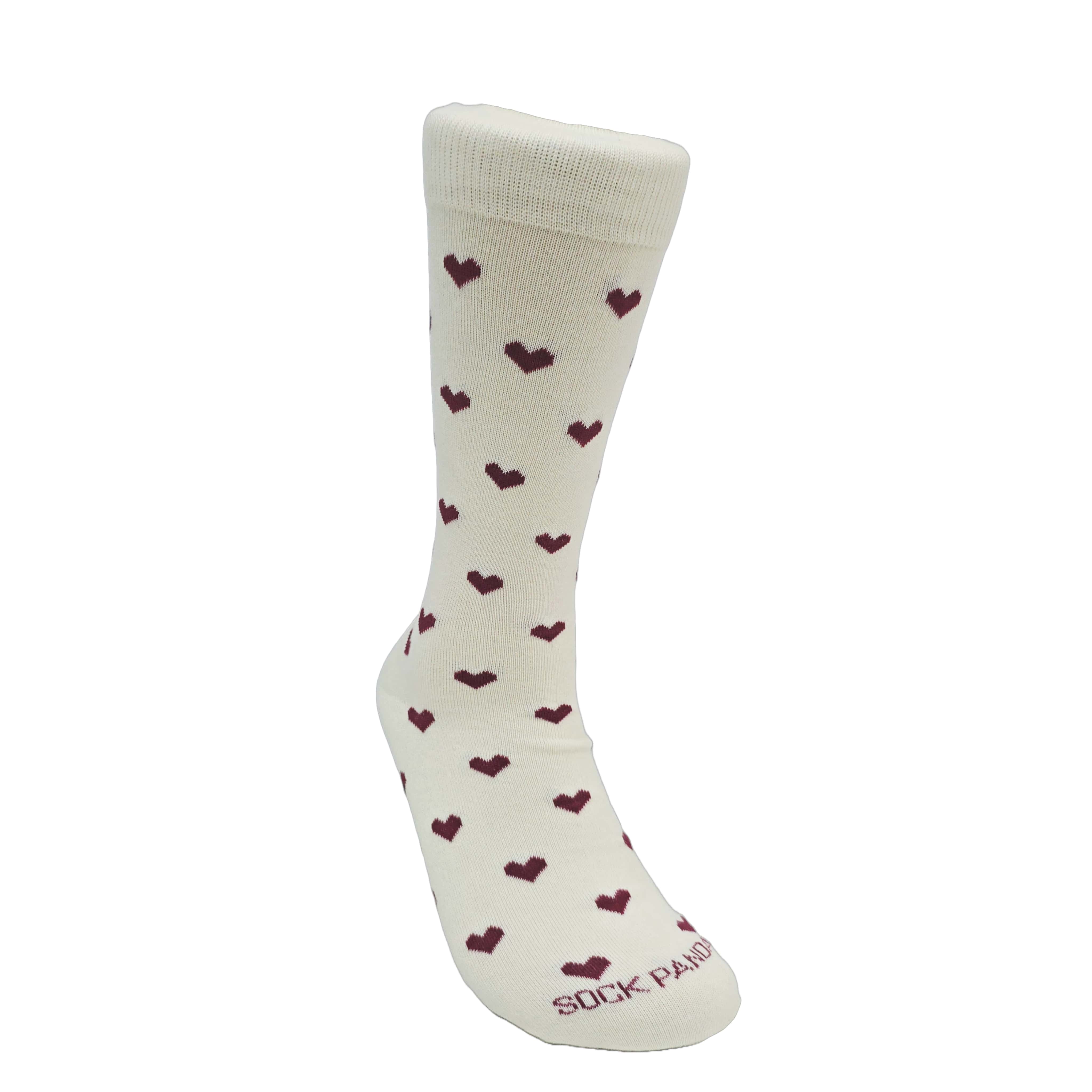 Heart Patterned Socks from the Sock Panda (Adult Large - Men's Shoe Sizes 8-12)