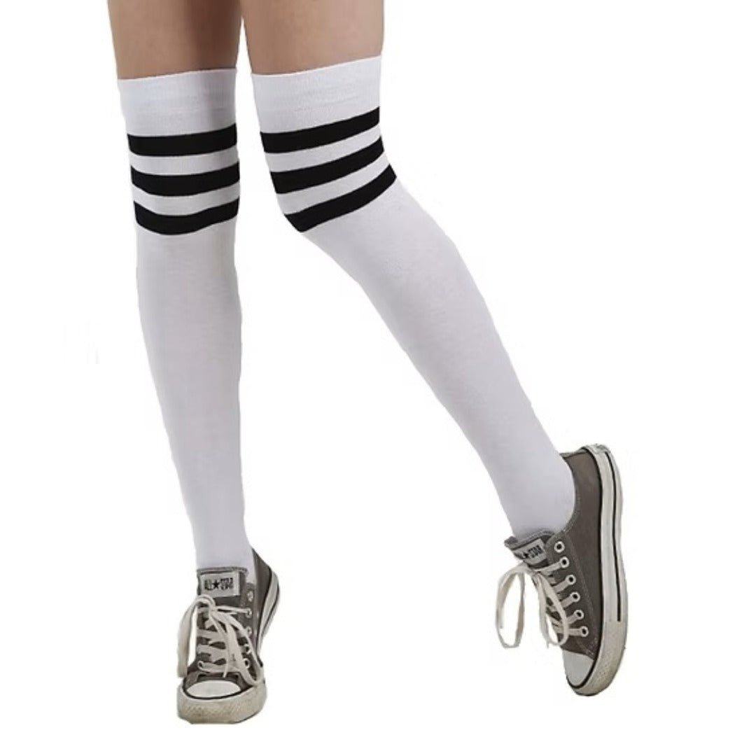 Retro Stripe Pattern Socks (Knee High) from the Sock Panda