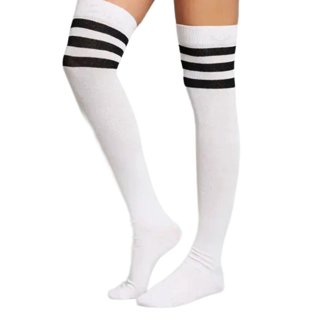 Retro Stripe Pattern Socks (Knee High) from the Sock Panda