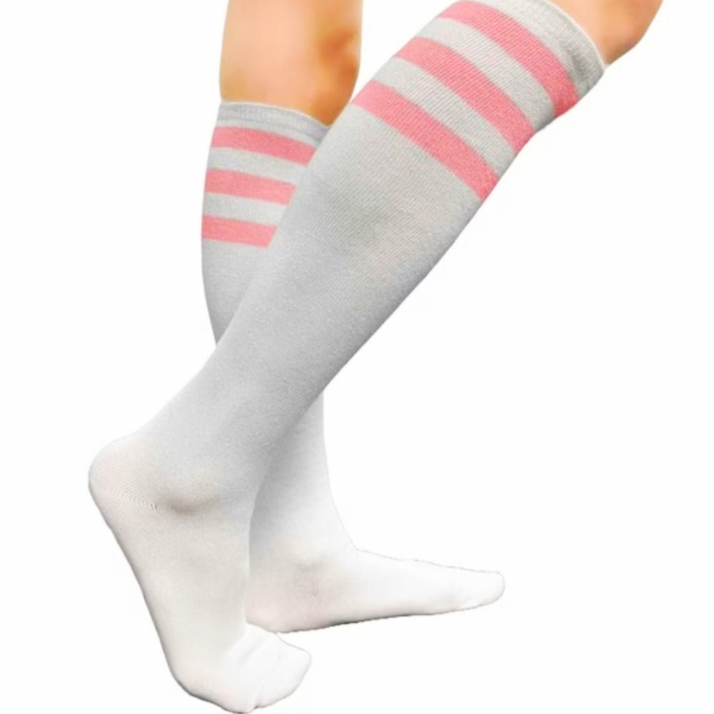 Retro Stripe Pattern Socks (Knee High)