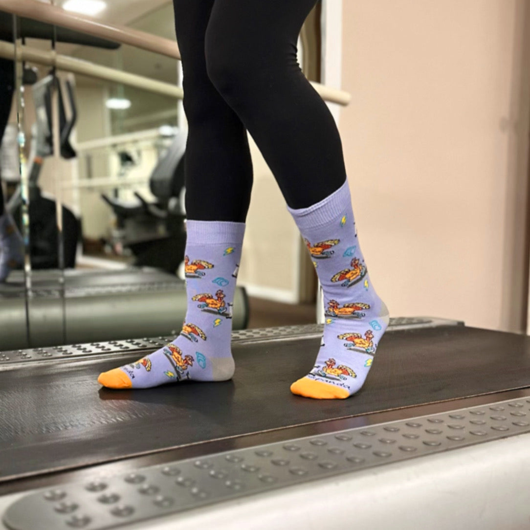 Running Turkey Socks from the Sock Panda (Adult Medium) - Turkey Trot
