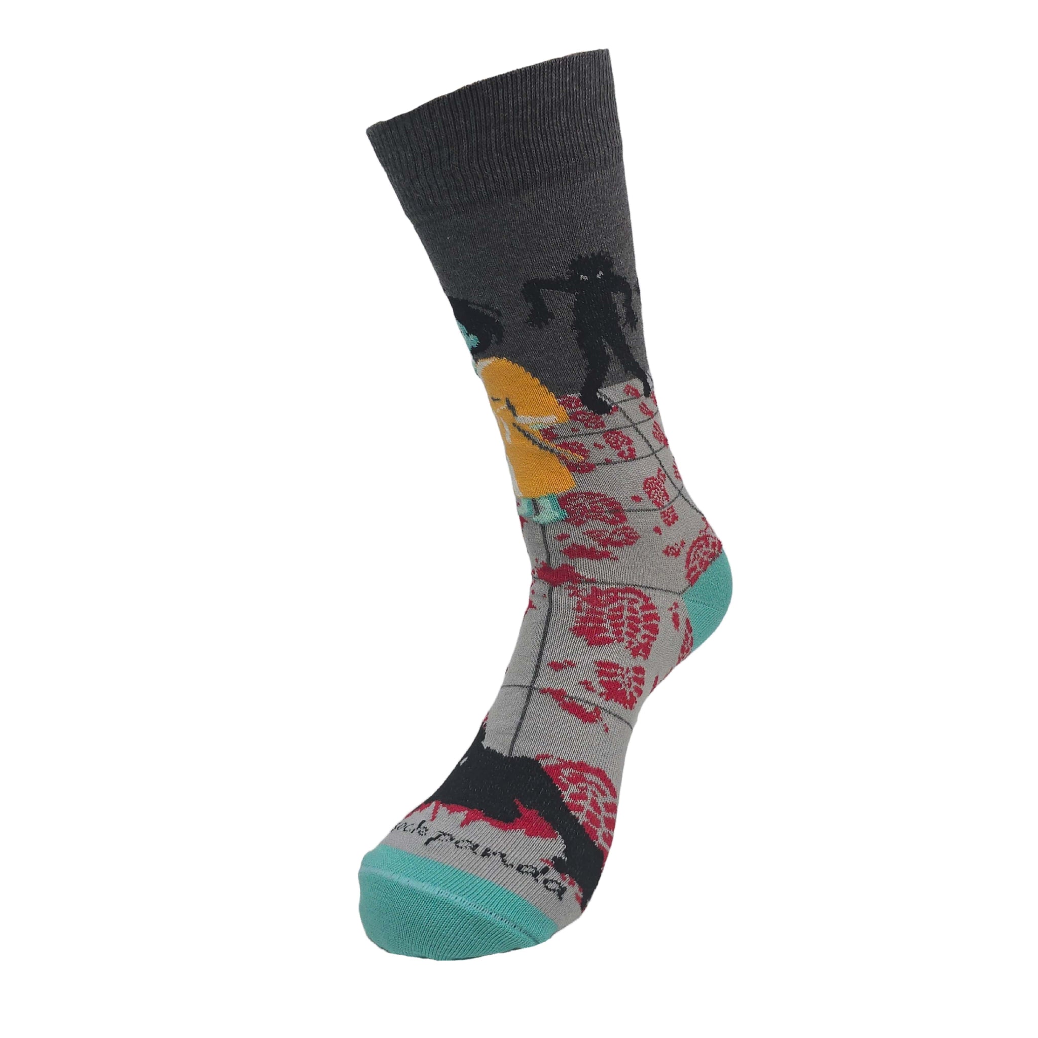 Zombie Good Morning Socks (Adult Medium - Women's Shoe Sizes 5-10)