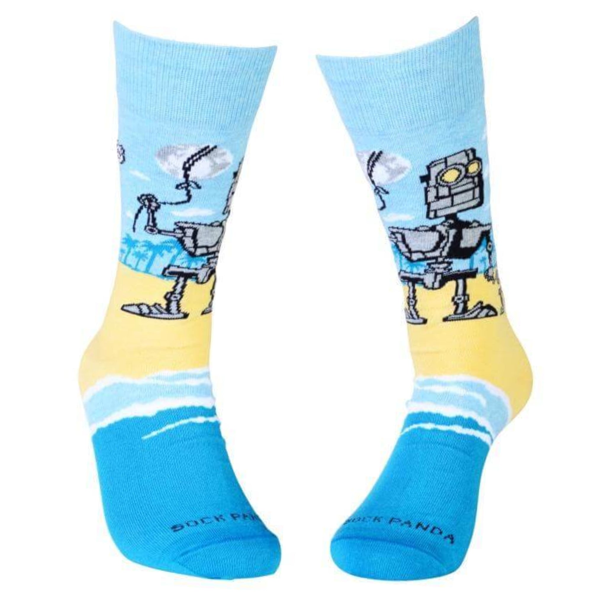 Robot Family Socks from the Sock Panda (Adult Large)