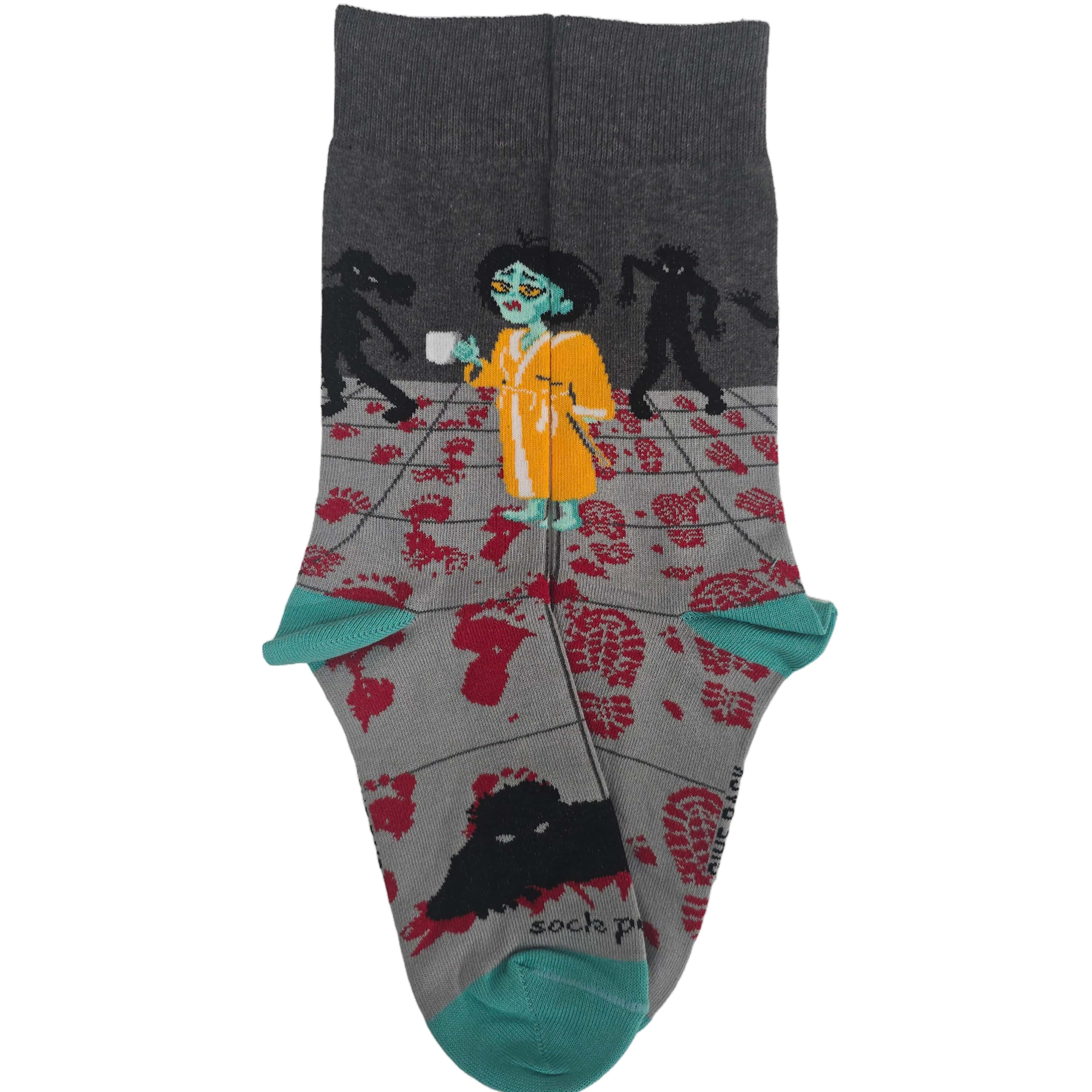 Zombie Good Morning Socks (Adult Medium - Women's Shoe Sizes 5-10)
