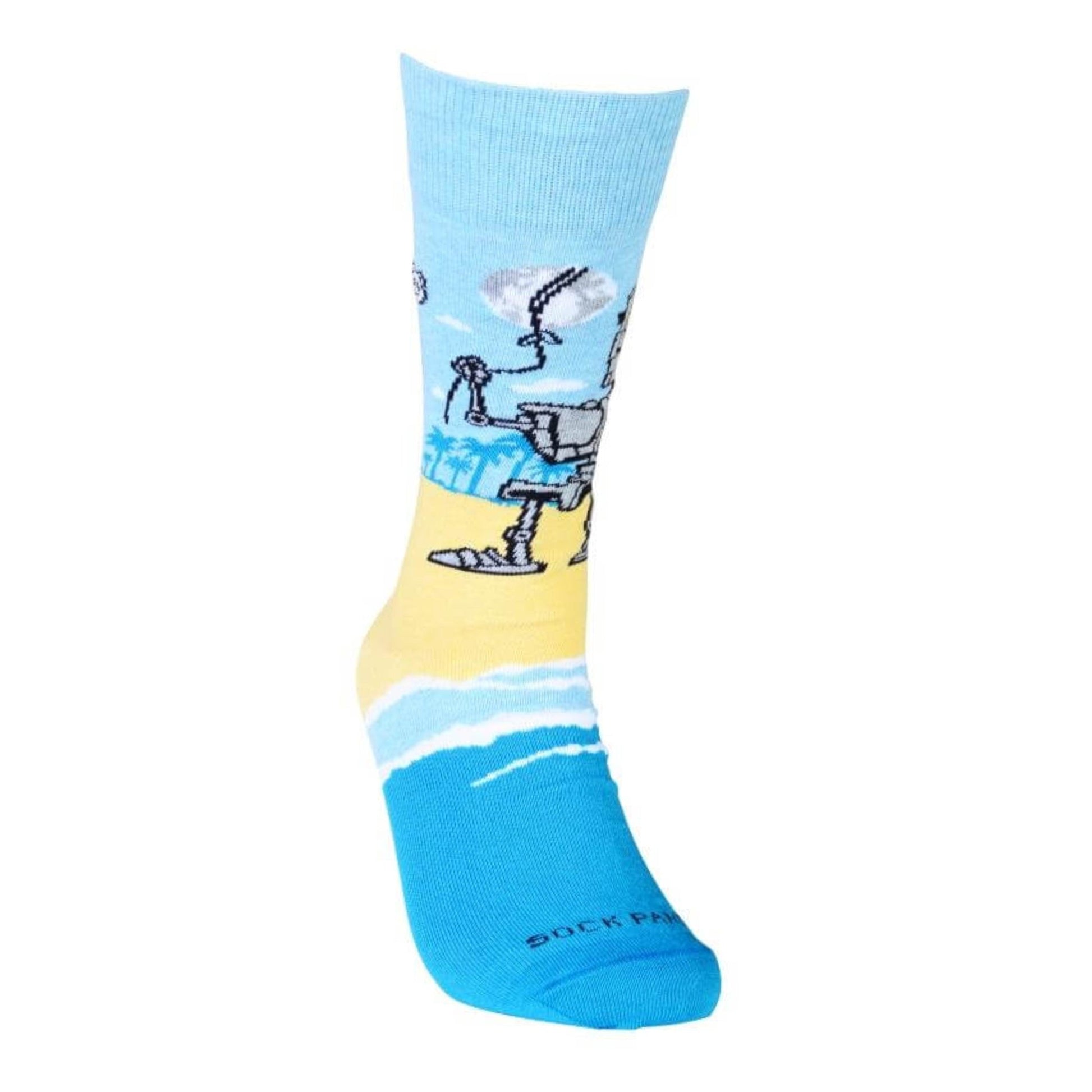 Robot Family Socks from the Sock Panda (Adult Large)