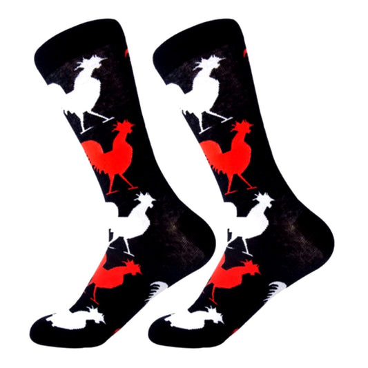 Rooster Pattern Socks from the Sock Panda (Adult Medium - Women's Shoe Sizes 5 - 10)