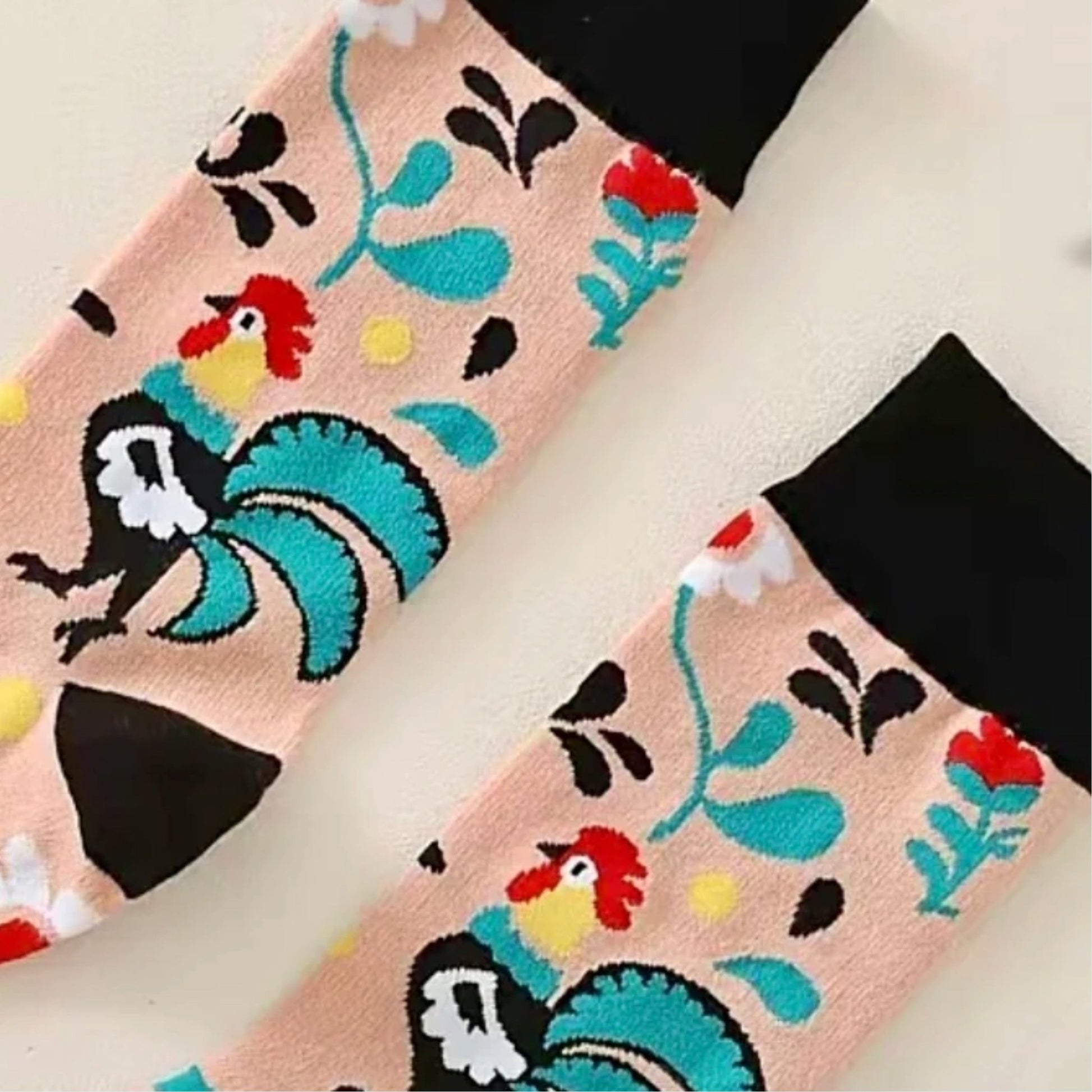 Rooster Socks from the Sock Panda (Adult Medium - Women's Shoe Sizes 5 - 10)