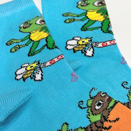 Running Grasshopper Socks from the Sock Panda (Ages 3 - 7)
