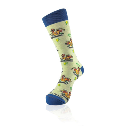 Running Turkey Socks from the Sock Panda (Adult Large) - Turkey Trot