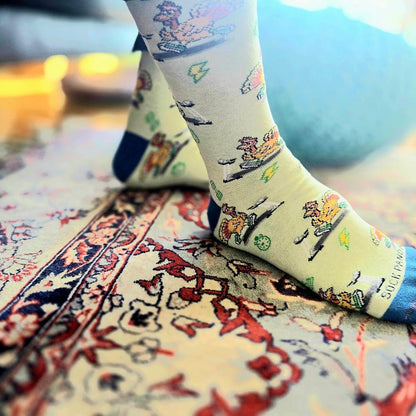 Running Turkey Socks from the Sock Panda (Adult Large) - Turkey Trot