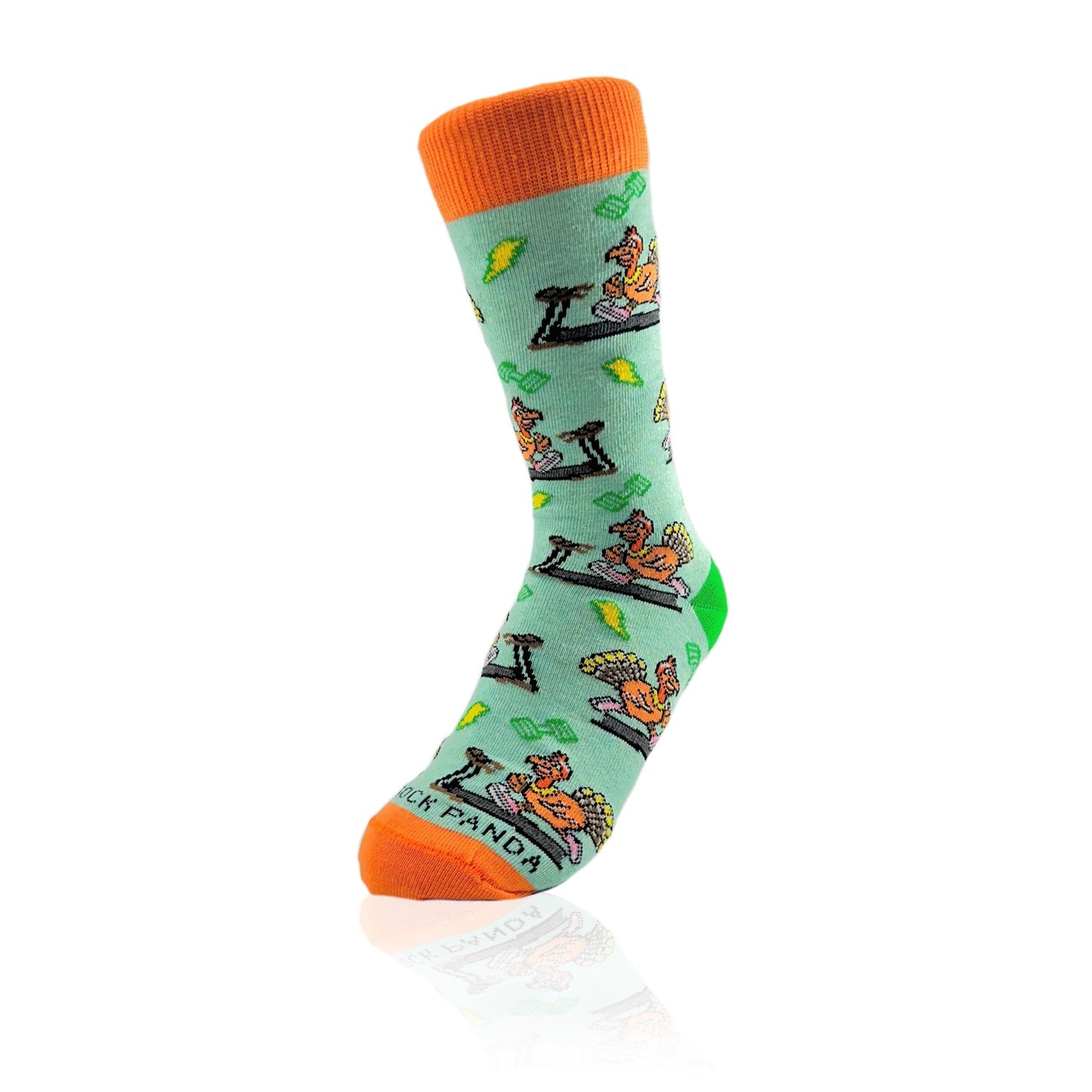 Running Turkey Socks from the Sock Panda (Adult Small) - Turkey Trot