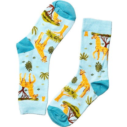 Safari Giraffe Socks from the Sock Panda (Adult Medium)