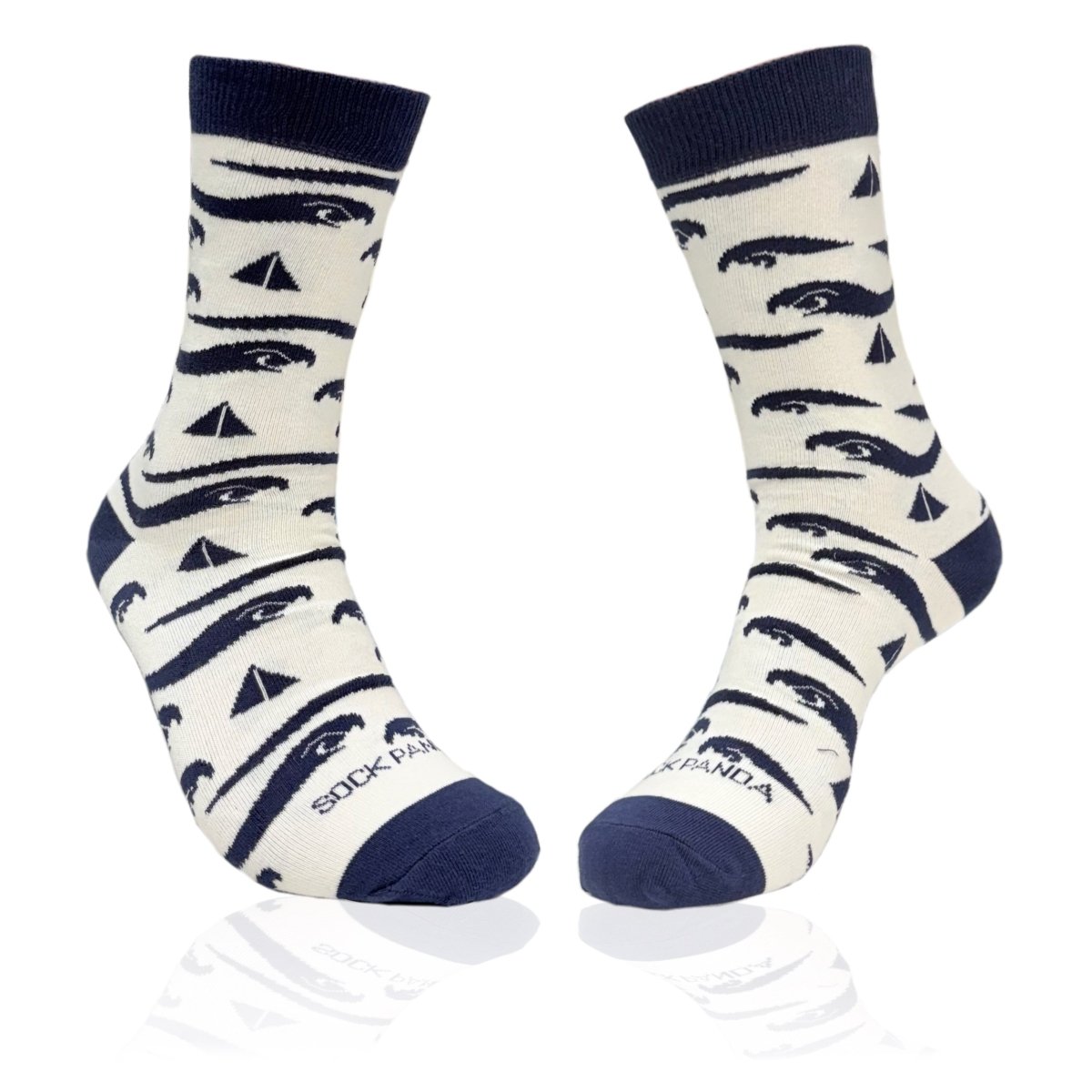 Sailboats and Wave Pattern Socks from the Sock Panda (Adult Medium) SailandWavesMd