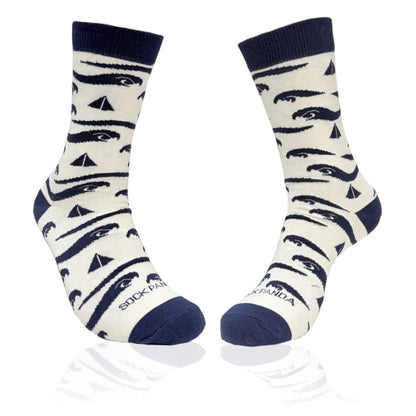 Sailboats and Wave Pattern Socks from the Sock Panda (Adult Medium) SailandWavesMd