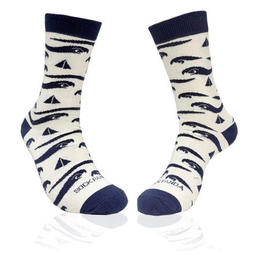 Sailboats and Wave Pattern Socks from the Sock Panda (Adult Medium) SailandWavesMd