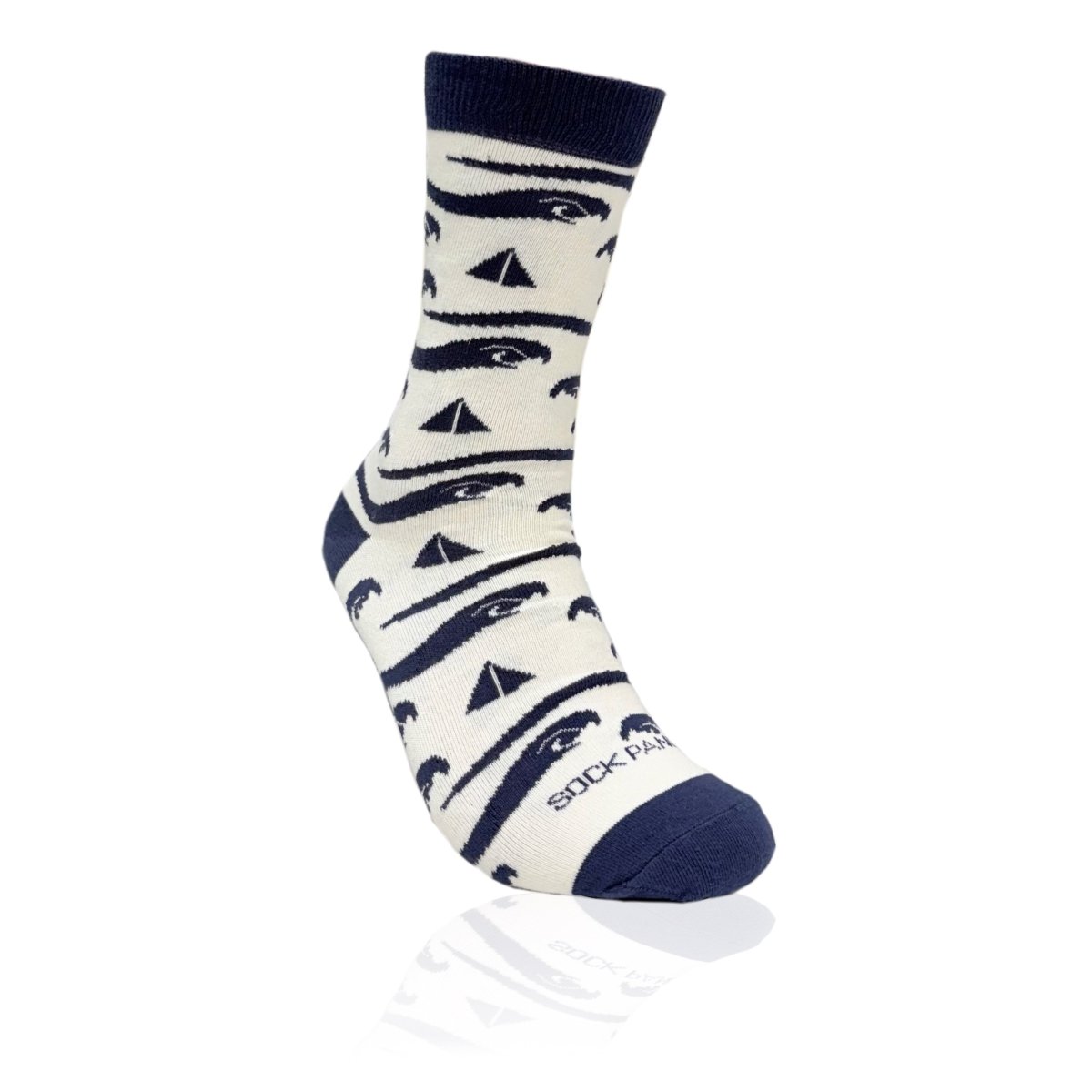 Sailboats and Wave Pattern Socks from the Sock Panda (Adult Medium) SailandWavesMd